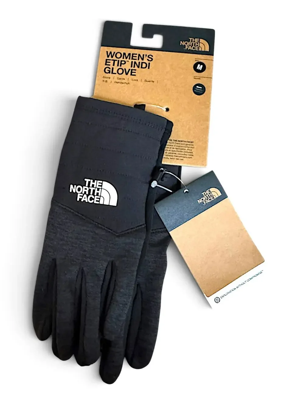 The North Face Women’s Etip Indi Gloves Medium Black NWT Touchscreen $40